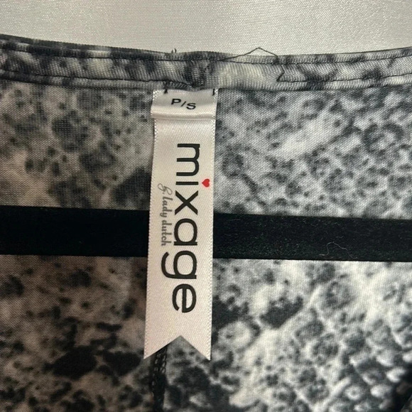 Vintage ,animal print dress, faux wrap,ruching,dark romantic,whimsigoth,event,EC - Picture 7 of 14